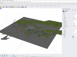 Nanning city Guangxi China 50km 3D Model