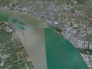 Nantong city Jiangsu China 60km 3D 모델