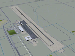 Nantong city Jiangsu China 60km 3D Model
