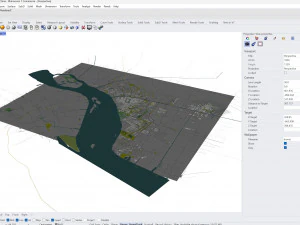 Nantong city Jiangsu China 60km 3D Model