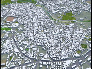 Nashik city Maharashtra India 30km Modello 3D