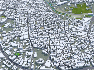 Nashik city Maharashtra India 30km Modello 3D