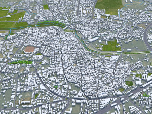 Nashik city Maharashtra India 30km Modello 3D