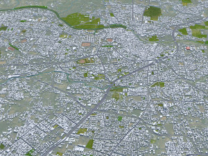 Nashik city Maharashtra India 30km Modello 3D