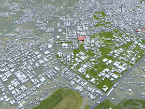 Nashik city Maharashtra India 30km Modello 3D