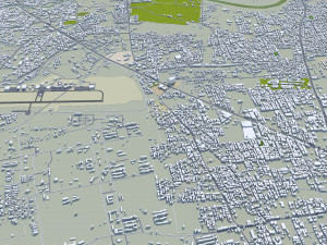 Nashik city Maharashtra India 30km Modello 3D