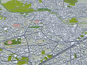 Nashik city Maharashtra India 30km Modello 3D