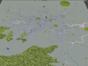 Nashik city Maharashtra India 30km Modello 3D