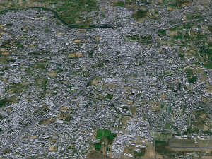 Nashik city Maharashtra India 30km Modello 3D