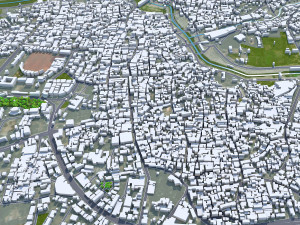 Nashik city Maharashtra India 30km Modello 3D