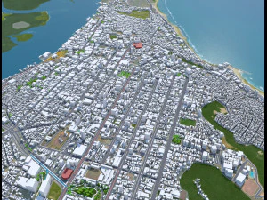 Natal city Brazil 30km 3D Model