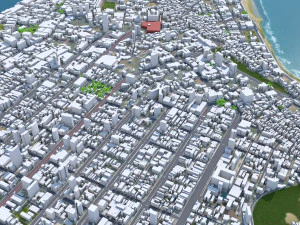 Natal city Brazil 30km 3D Model