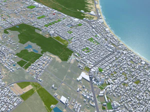 Natal city Brazil 30km 3D Model