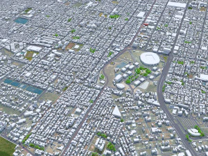 Natal city Brazil 30km 3D Model