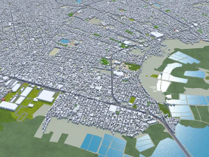 Natal city Brazil 30km 3D Model