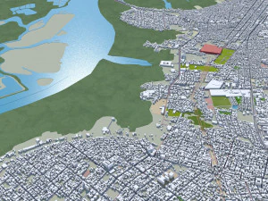 Natal city Brazil 30km 3D Model