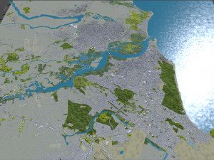 Natal city Brazil 30km Modelo 3D