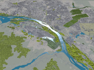 Niamey city Niger 30km Model 3D