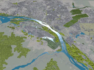 Niamey city Niger 30km 3D Model