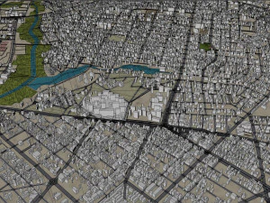 Niamey city Niger 30km 3D Model