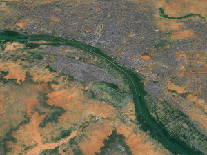 Niamey city Niger 30km Model 3D