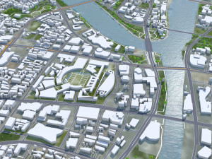 Ningbo city Zhejiang China 150km 3D Модель