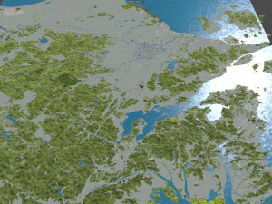 Cidade de Ningbo Zhejiang China 150 km Modelo 3D