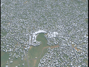 Nnewi city Nigeria 15km 3D Model