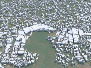 Nnewi city Nigeria 15km 3D Model