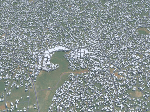 Nnewi city Nigeria 15km 3D Model