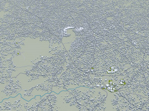 Nnewi city Nigeria 15km 3D Model