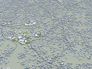 Nnewi city Nigeria 15km 3D Model