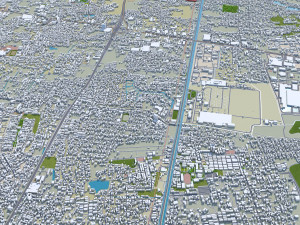Nonthaburi city Thailand 15km Modelo 3D