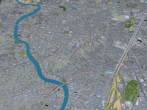 Nonthaburi city Thailand 15km Modelo 3D