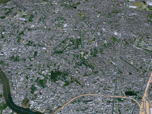 Nonthaburi city Thailand 15km Modelo 3D
