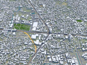Nonthaburi city Thailand 15km Modelo 3D