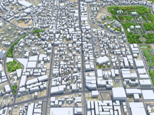 Nouakchott city Mauritania 25km 3D Model