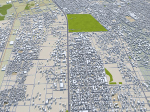Nouakchott city Mauritania 25km 3D Model