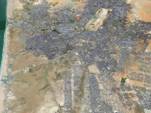Nouakchott city Mauritania 25km 3D Model