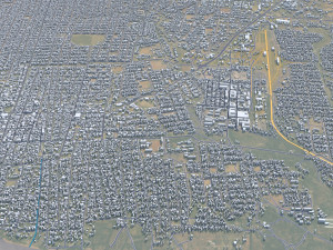 Nyala city Sudan 25km Model 3D
