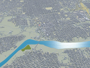 Nyala city Sudan 25km Model 3D