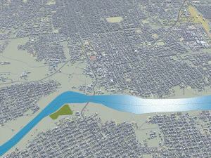 Nyala city Sudan 25km 3D Model