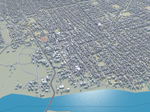 Nyala city Sudan 25km Model 3D