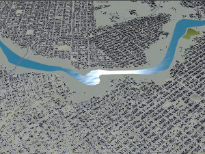 Nyala city Sudan 25km 3D Model