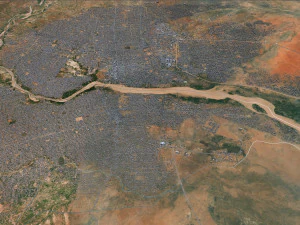 Nyala city Sudan 25km 3D Model