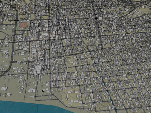 Nyala city Sudan 25km Model 3D