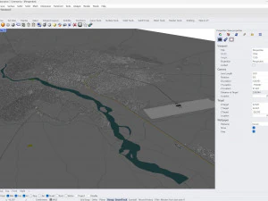 Nyala city Sudan 25km 3D Model