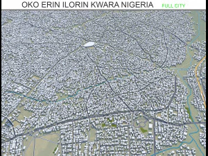 Oko Erin Ilorin city Kwara Nigeria 30km 3D Model