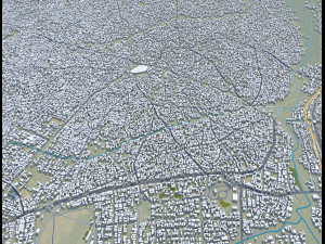 Oko Erin Ilorin city Kwara Nigeria 30km Modello 3D
