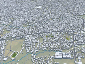 Oko Erin Ilorin city Kwara Nigeria 30km 3D Model